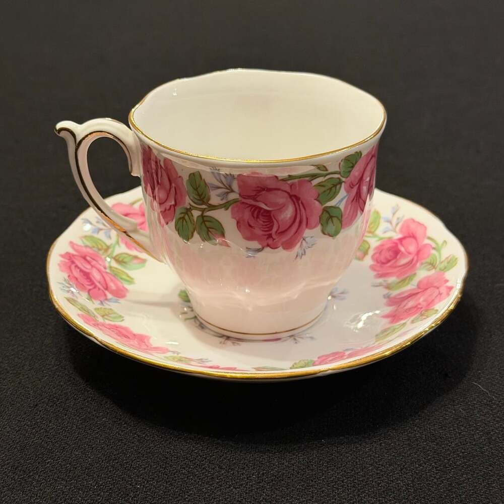 Queen Anne Lady Alexander Rose Teacup And Saucer